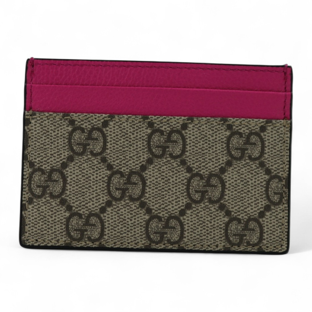 Gucci Portacarte GG Supreme Beige
