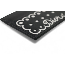 Dior Portacarte Embraidered Pelle di Vitello Nera