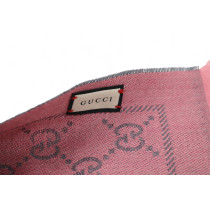 Gucci Stola Lana e Seta Grigia e Rosa