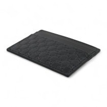 Gucci Portacarte Pelle Guccissima Nera