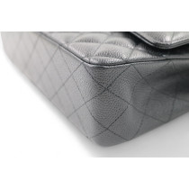 Chanel 11.12 Pelle Caviar Nera