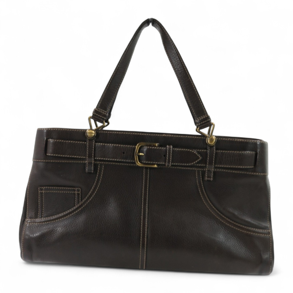 Dior Belted Jeans Pocket Bag Pelle Marrone