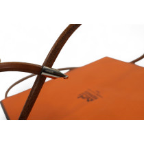 Hermes Cintura Choker Double Tour Pelle Marrone