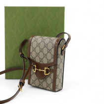 Gucci Horsebit Mini 1955 GG Beige