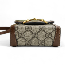 Gucci Horsebit Mini 1955 GG Beige
