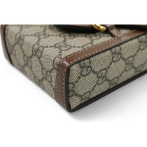 Gucci Horsebit Mini 1955 GG Beige