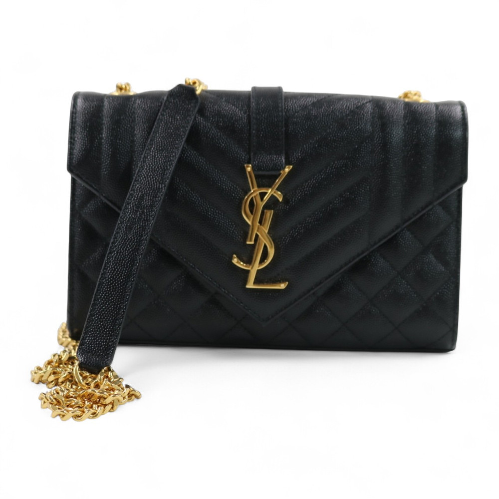 Saint Laurent Envelope Pelle Nera