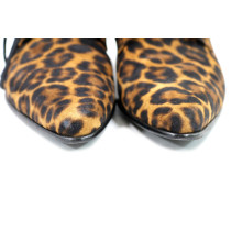 Saint Laurent Stivaletti Kiki Lace-Up Suede Animalier