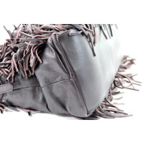 Prada Fringe Tote Bag Pelle Marrone