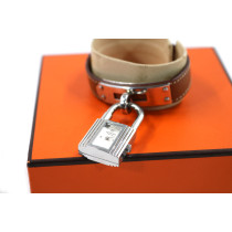 Hermes Orologio Kelly Acciaio e Cuoio