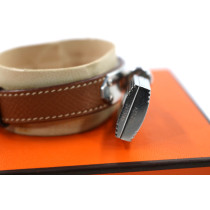 Hermes Orologio Kelly Acciaio e Cuoio