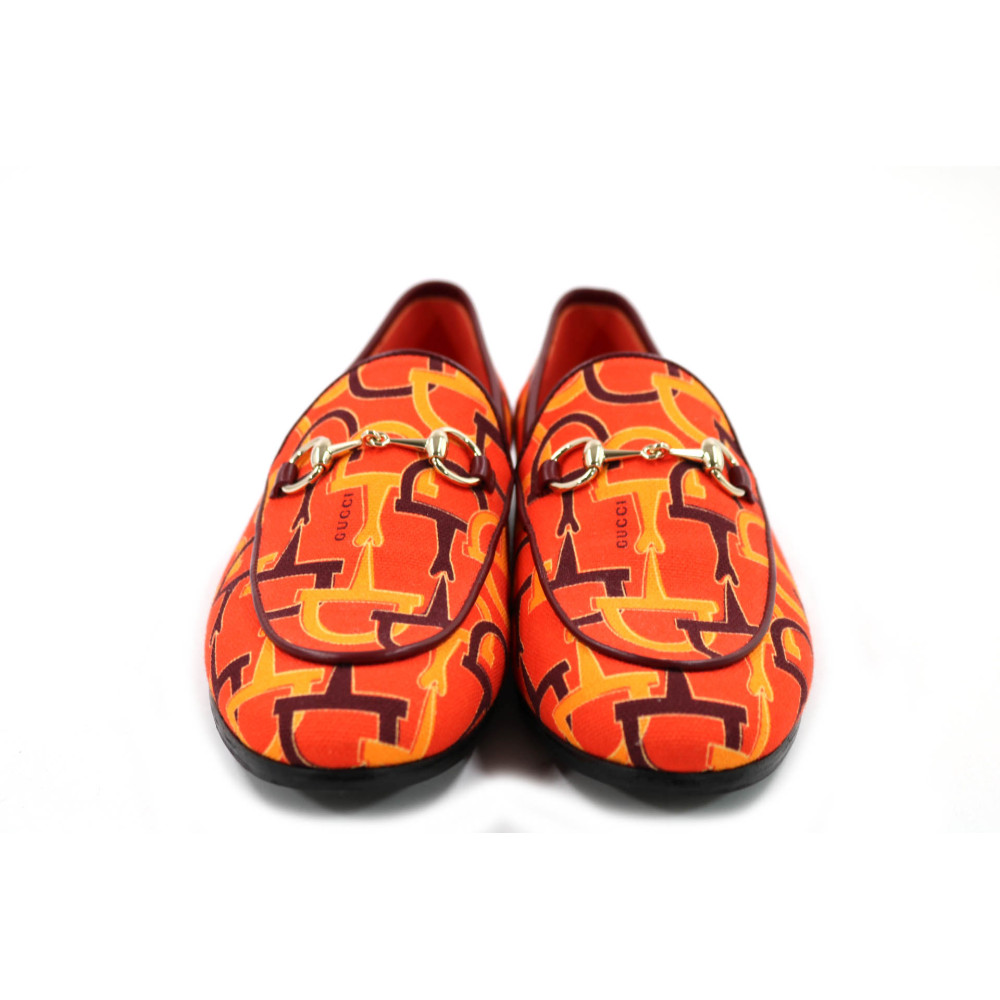 Gucci Mocassini Tessuto Arancio