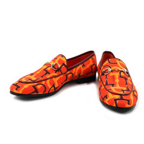 Gucci Mocassini Tessuto Arancio