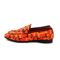 Gucci Mocassini Tessuto Arancio