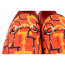 Gucci Mocassini Tessuto Arancio