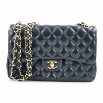 Chanel Jumbo Pelle d'Agnello Nera