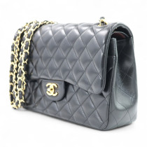 Chanel Jumbo Pelle d'Agnello Nera