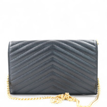 Saint Laurent Cassandre Pelle Nera