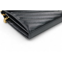 Saint Laurent Cassandre Pelle Nera