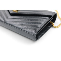 Saint Laurent Cassandre Pelle Nera