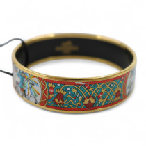 Hermes Bracciale Feux D'Artifice Metallo e Smalto Multicolor