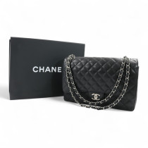 Chanel Jumbo Maxi 11.12 Pelle Nera
