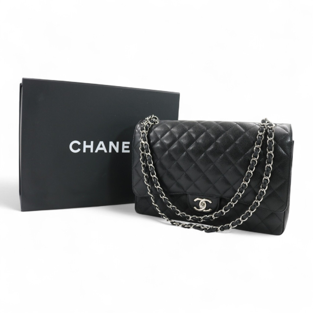 Chanel Jumbo Maxi 11.12 Pelle Nera