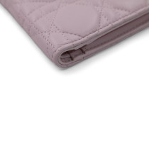 Dior Portafoglio Dahlia Lady Dior Pelle Rosa