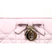 Dior Portafoglio Dahlia Lady Dior Pelle Rosa
