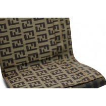 Fendi Portafoglio Bifold Tela Zucca e Zucchino Marrone