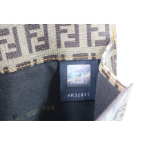 Fendi Portafoglio Bifold Tela Zucca e Zucchino Marrone