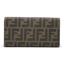 Fendi Portafoglio Zucca Marrone