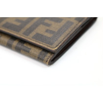 Fendi Portafoglio Zucca Marrone