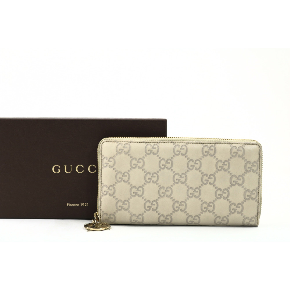 Gucci Portafoglio Pelle Bianco Latte