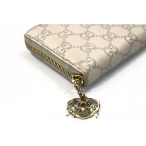 Gucci Portafoglio Pelle Bianco Latte