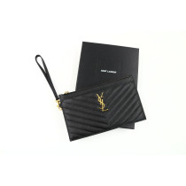 Saint Laurent Pochette Pelle Nera