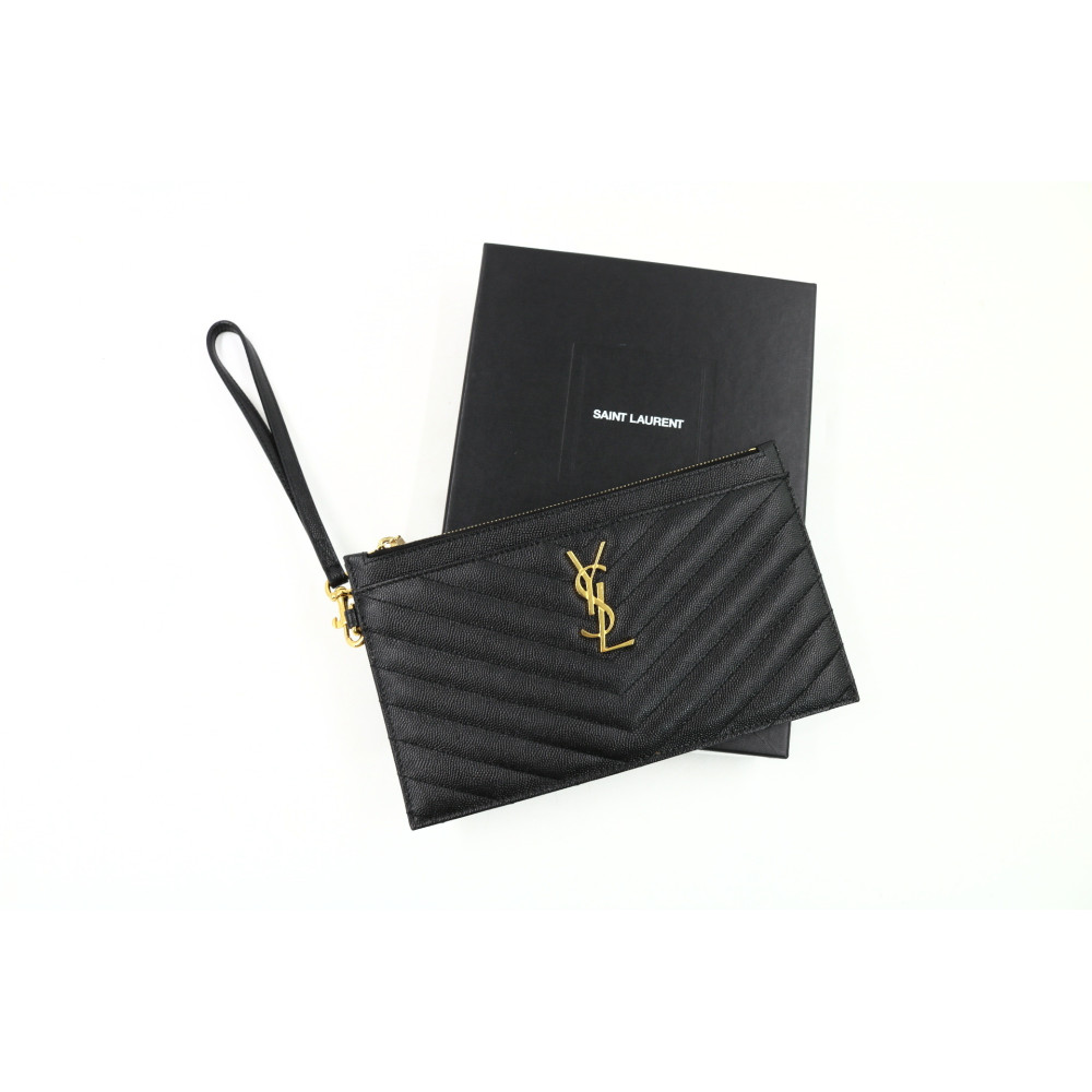 Saint Laurent Pochette Pelle Nera