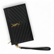 Saint Laurent Pochette Pelle Nera