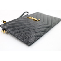 Saint Laurent Pochette Pelle Nera