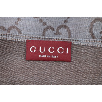 Gucci Sciarpa Lana e Seta Grigio Chiaro