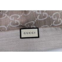Gucci Sciarpa Lana e Seta Beige