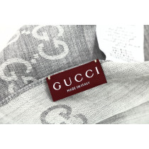 Gucci Sciarpa Lana e Seta Grigio Scuro
