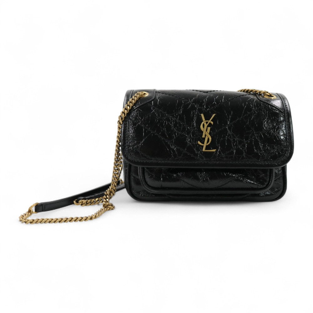 Saint Laurent Niki Mini Pelle Nera