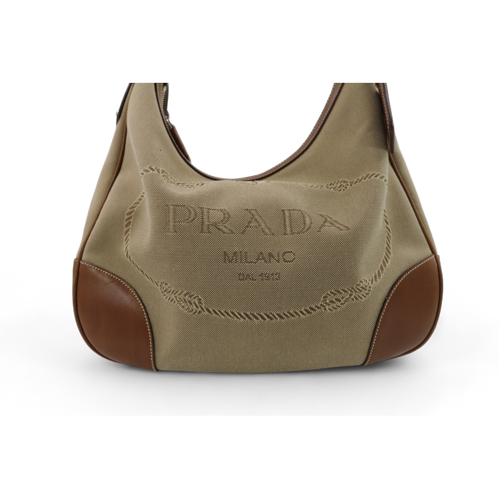 Prada Shopping Tela Beige