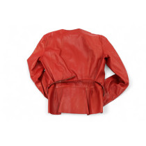 Gucci Giacca Pelle Rossa
