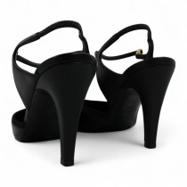 Chanel Scarpa Slingback Pelle Bianca e Nera