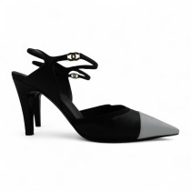 Chanel Scarpa Slingback Pelle Bianca e Nera