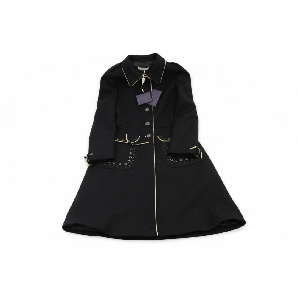Prada Cappotto Lana Nera