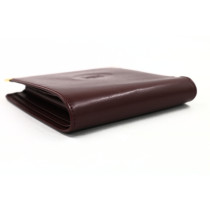 Cartier Portafoglio Pelle Bordeaux