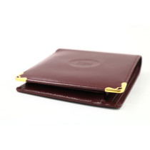 Cartier Portafoglio Pelle Bordeaux